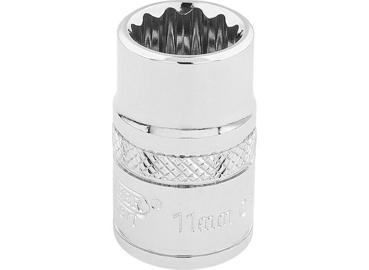 Draper 32771 3/8" Sq. Dr. Hi-Torq&amp;#174; 12 Point Socket (11mm)