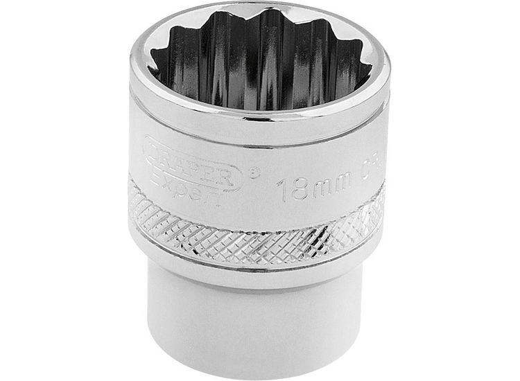 Draper 32786 3/8" Sq. Dr. Hi-Torq&amp;#174; 12 Point Socket (18mm)