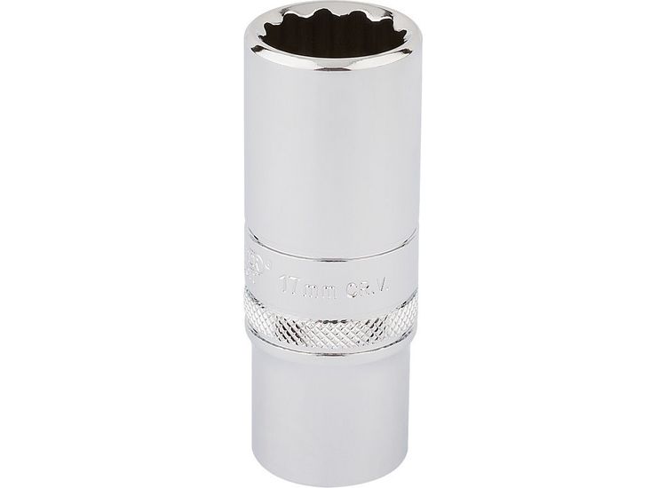 Draper 33013 3/8" Sq. Dr. Hi-Torq&amp;#174; 12 Point Deep Socket (17mm)