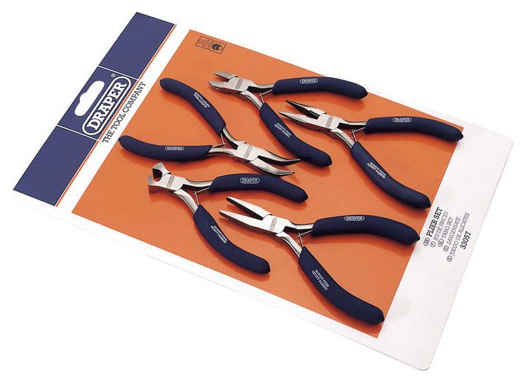 Draper 33057 Carbon Steel Mini Plier Set (5 Piece)