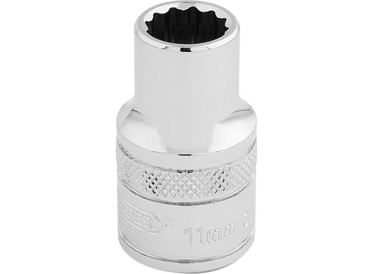 Draper 33095 1/2" Sq. Dr. Hi-Torq&amp;#174; 12 Point Socket (11mm)