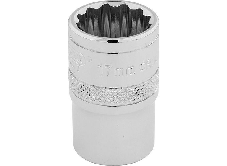 Draper 33167 1/2" Sq. Dr. Hi-Torq&amp;#174; 12 Point Socket (17mm)
