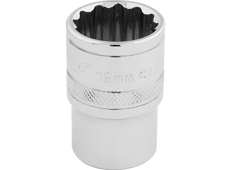 Draper 33231 1/2" Sq. Dr. Hi-Torq&amp;#174; 12 Point Socket (19mm)