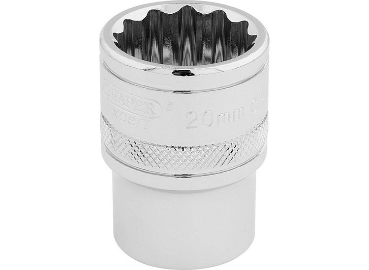 Draper 33289 1/2" Sq. Dr. Hi-Torq&amp;#174; 12 Point Socket (20mm)