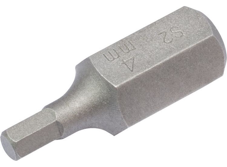 Draper 33325 4mm x 30mm Hexagonal 10mm Insert Bit for Mechanic's Bit Sets