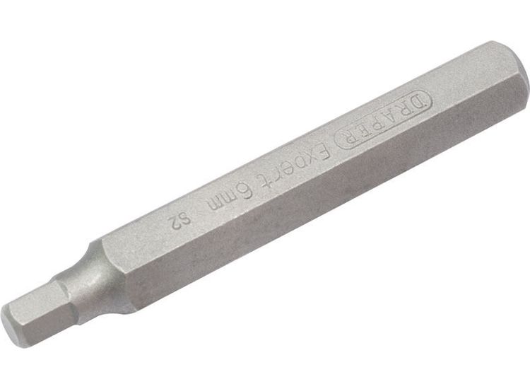 Draper 33334 6mm x 75mm Hexagonal 10mm Insert Bit for Mechanic's Bit Sets