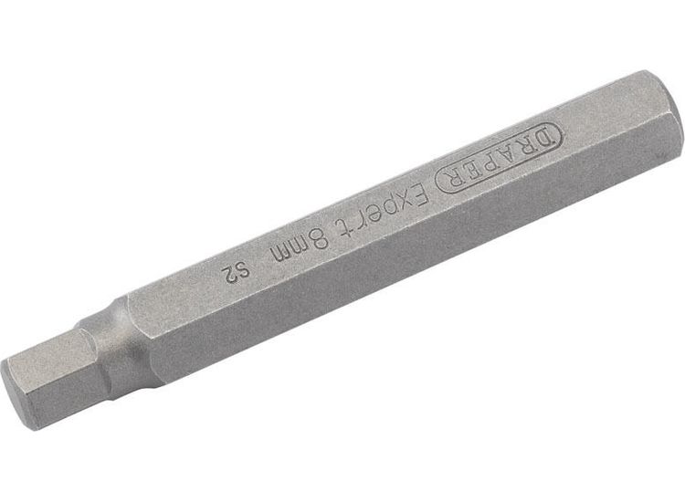 Draper 33336 8mm x 75mm Hexagonal 10mm Insert Bit for Mechanic's Bit Sets 21932, 33614 and 59985