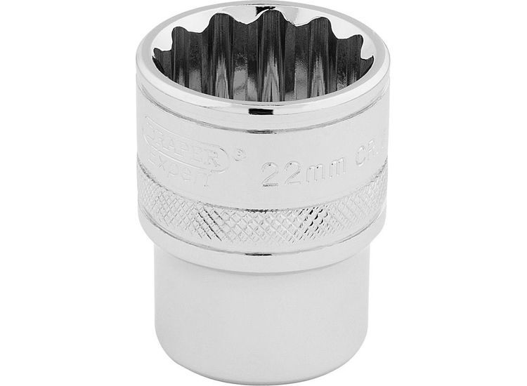Draper 33368 1/2" Sq. Dr. Hi-Torq&amp;#174; 12 Point Socket (22mm)