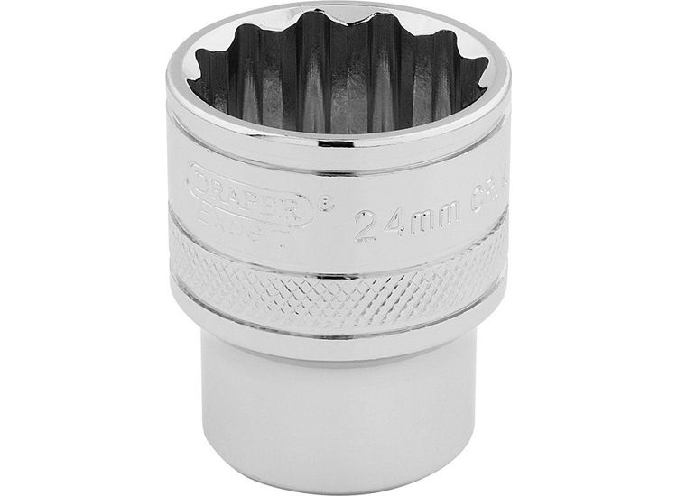 Draper 33372 1/2" Sq. Dr. Hi-Torq&amp;#174; 12 Point Socket (24mm)