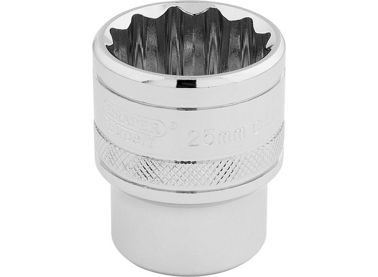 Draper 33418 1/2" Sq. Dr. Hi-Torq&amp;#174; 12 Point Socket (25mm)