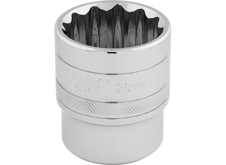 Draper 33518 1/2" Sq. Dr. Hi-Torq&amp;#174; 12 Point Socket (28mm)