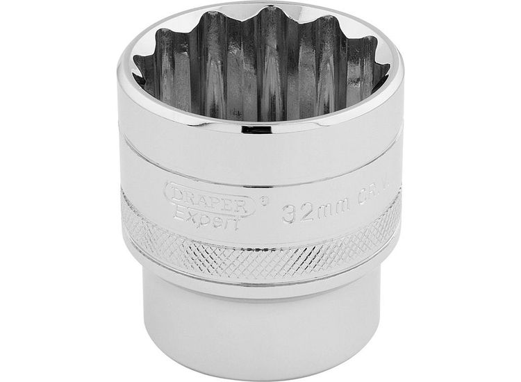 Draper 33593 1/2" Sq. Dr. Hi-Torq&amp;#174; 12 Point Socket (32mm)
