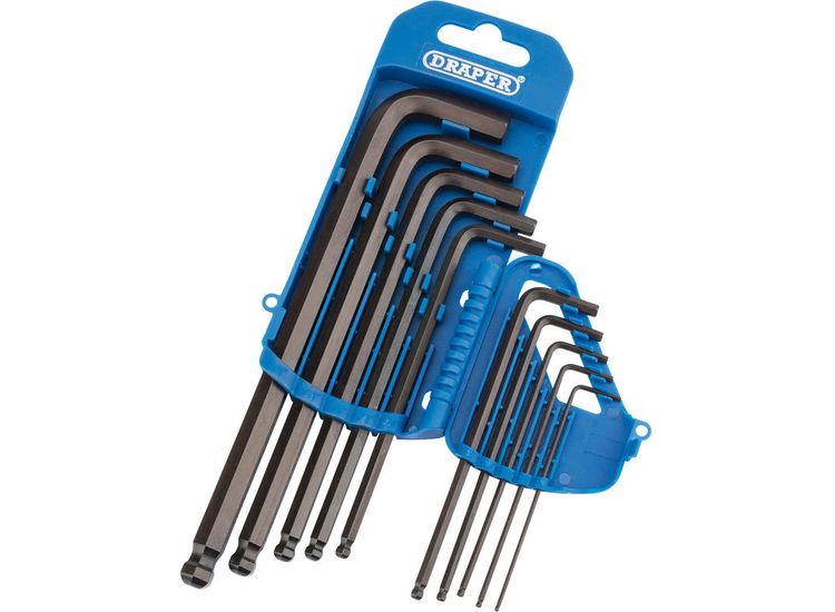 Draper 33716 Imperial Hexagon and Ball End Hexagon Key Set (10 Piece)