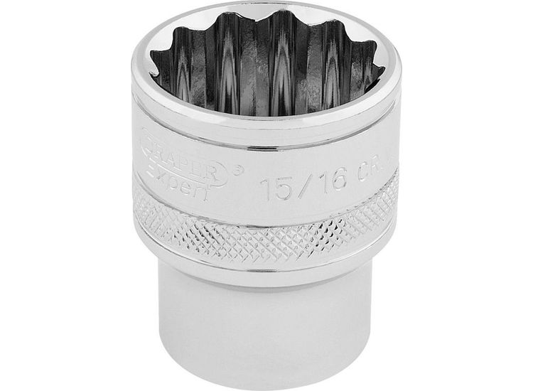 Draper 33724 1/2" Sq. Dr. Hi-Torq&amp;#174; 12 Point Socket (15/16")