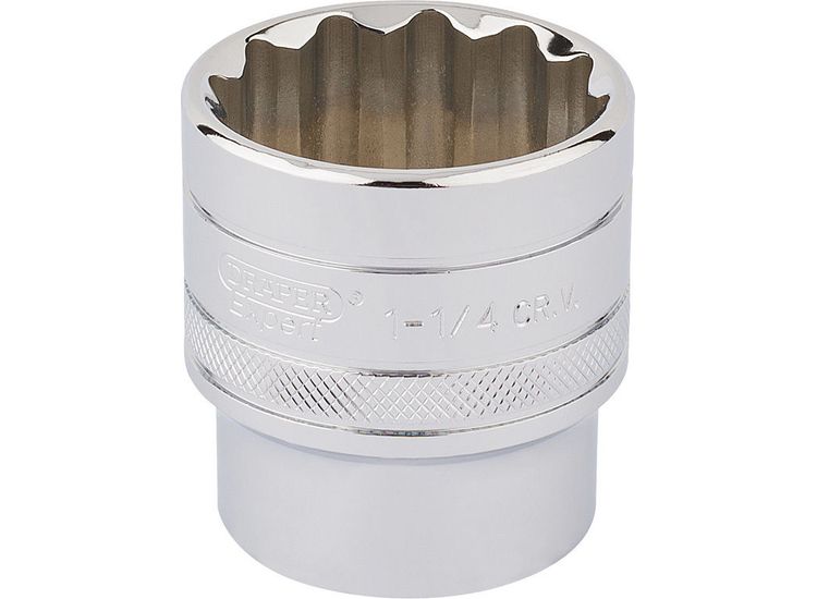 Draper 33729 1/2" Sq. Dr. Hi-Torq&amp;#174; 12 Point Socket (1.1/4")