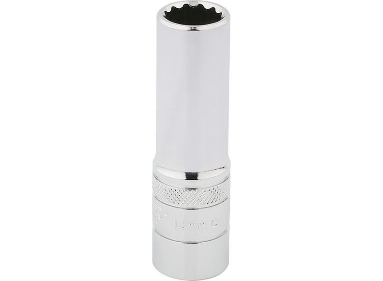Draper 33733 1/2" Sq. Dr. Hi-Torq&amp;#174; 12 Point Deep Socket (14mm)