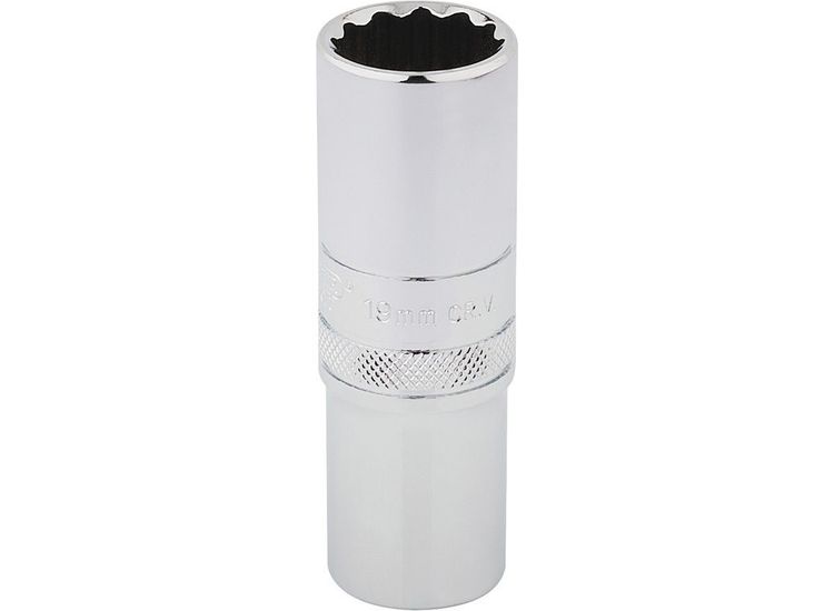 Draper 33772 1/2" Sq. Dr. Hi-Torq&amp;#174; 12 Point Deep Socket (19mm)
