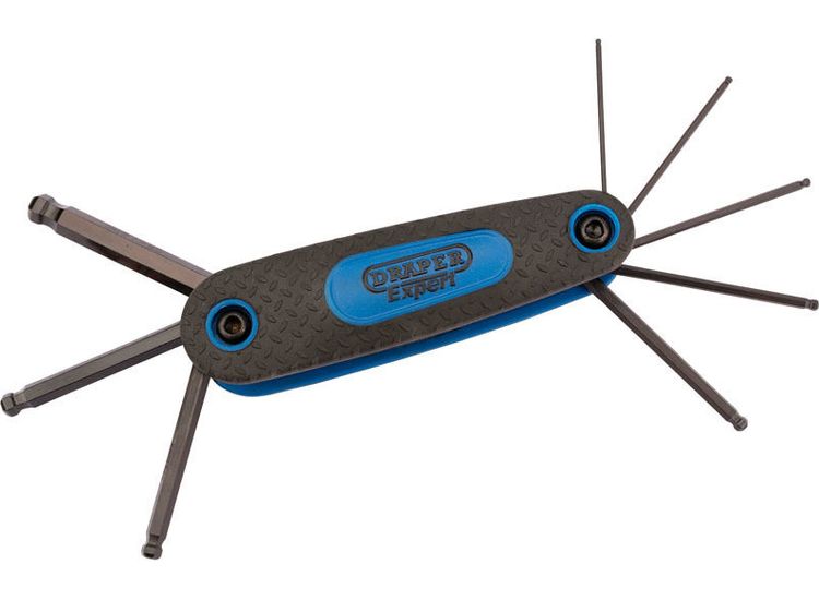 Draper 33837 Ball End Metric Hexagon Key Set (8 Piece)