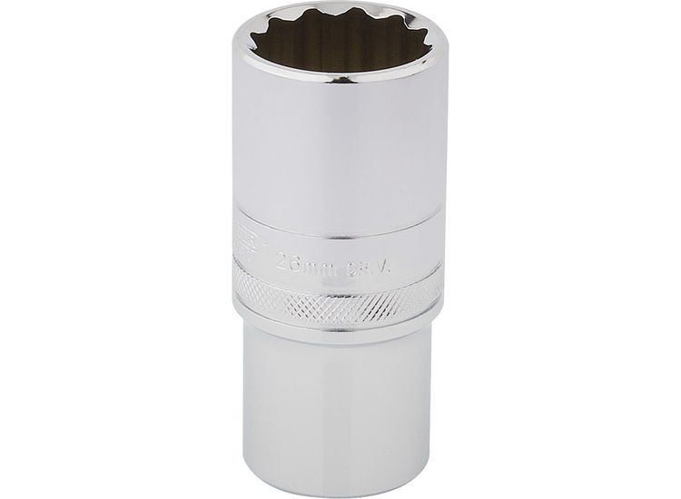 Draper 33838 1/2" Sq. Dr. Hi-Torq&amp;#174; 12 Point Deep Socket (26mm)