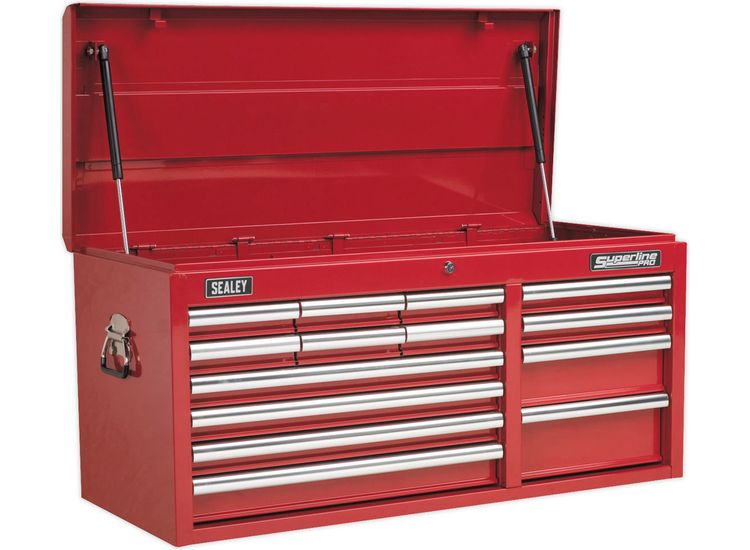 Sealey AP41149 Topchest 14 Drawer with Ball Bearing Slides Heavy-Duty - Red