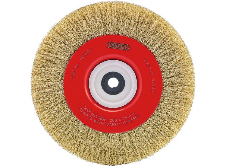Draper 33880 200 x 25mm Crimped Steel Wire Brushes