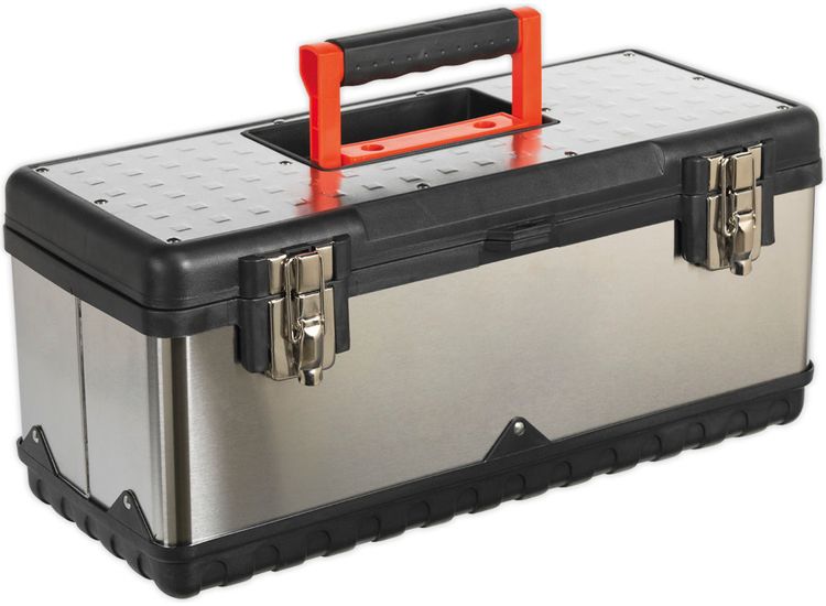 Sealey AP505S Stainless Steel Toolbox 505mm with Tote Tray