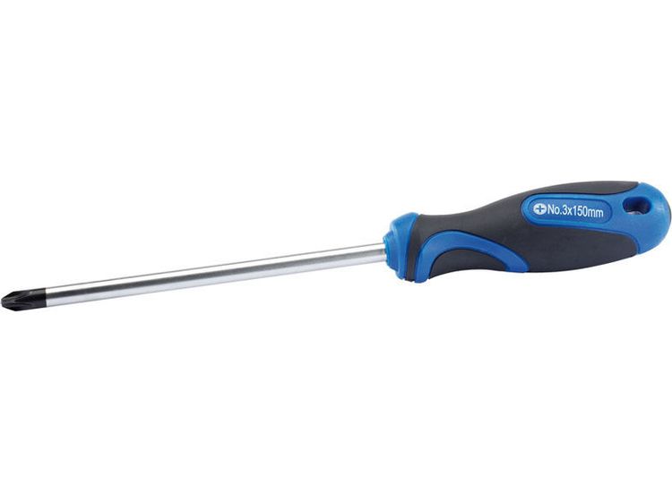 Draper 34552 No.3 x 150mm Cross Slot Screwdriver with Soft Grip Handles