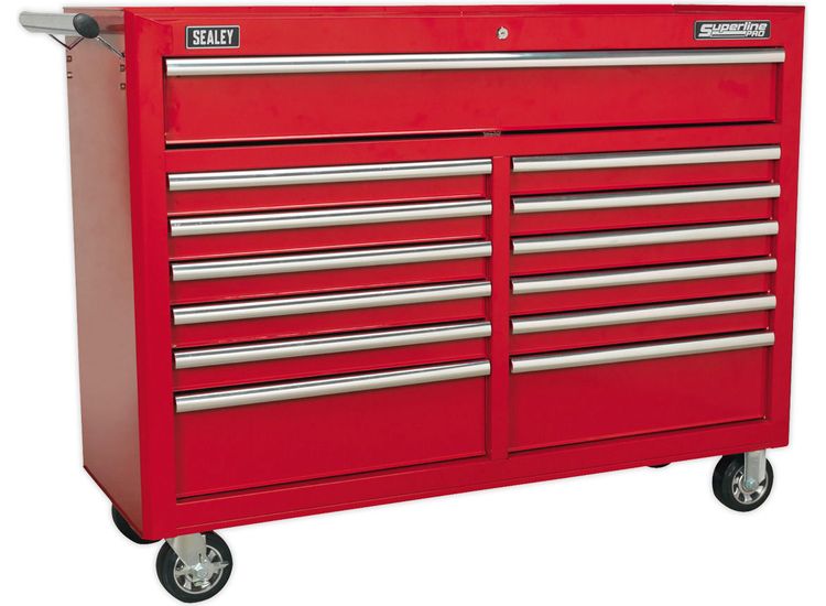Sealey AP5213T Rollcab 13 Drawer with Ball Bearing Slides - Red