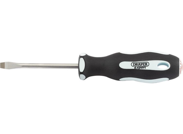 Draper 34976 Plain Slot 5.5 x 75mm Soft Grip Screwdrivers