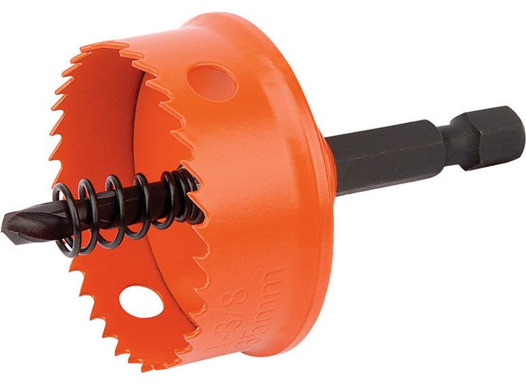 Draper 34988 35mm Bi-Metal Hole Saw with Integrated Arbor