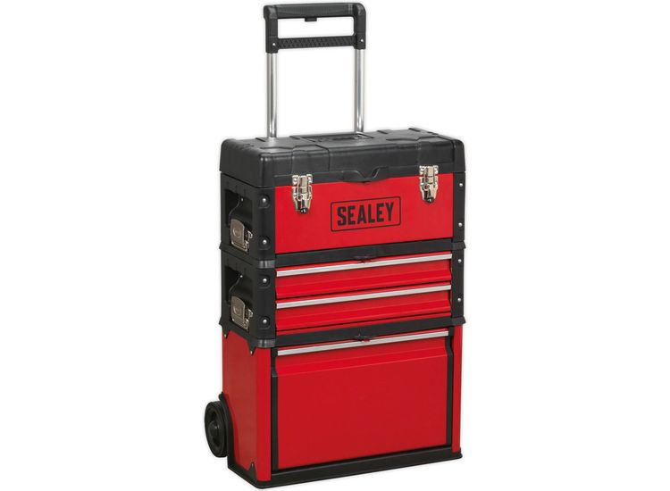 Sealey AP548 Mobile Steel/Composite Toolbox - 3 Compartment
