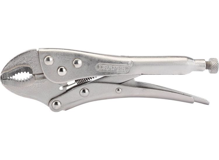 Draper 35368 Curved Jaw Self Grip Pliers (185mm)