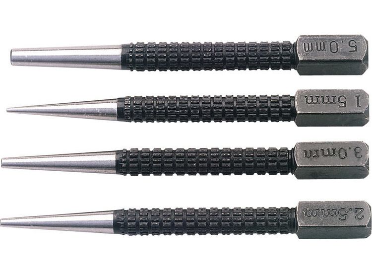 Draper 35480 Set of Cupped Nailsets (4 Piece)