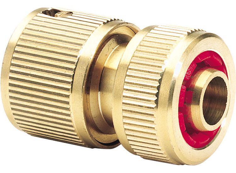 Draper 36202 Brass Hose Connector with Water Stop (1/2")
