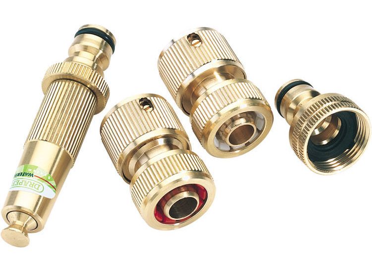 Draper 36223 Brass Watering Accessory Set (4 Piece)