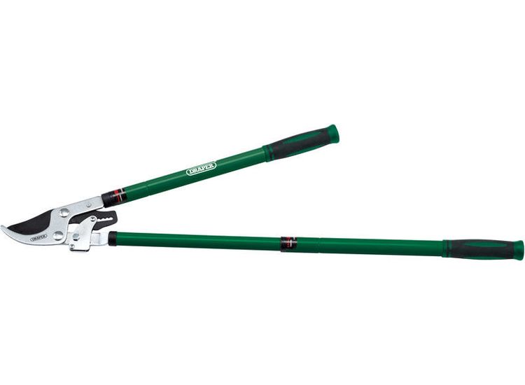 Draper 36833 Telescopic Ratchet Action Bypass Loppers with Steel Handles