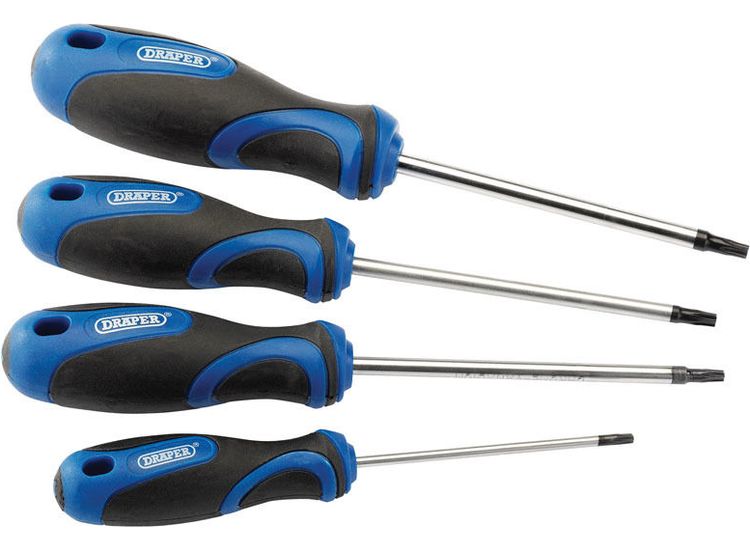 Draper 36851 Soft Grip TX-STAR&amp;#174; Screwdriver Set (4 Piece)