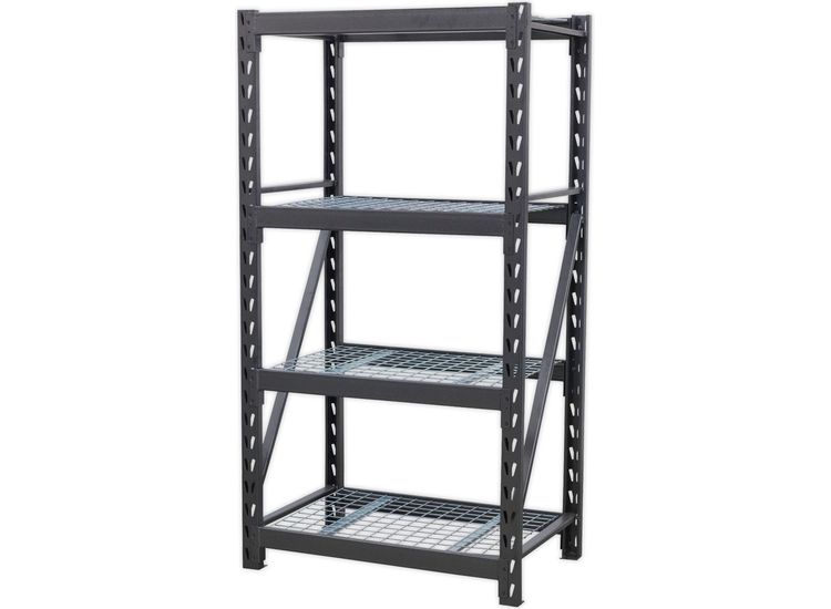 Sealey AP6372 Heavy-Duty Racking Unit with 4 Mesh Shelves 640kg Capacity Per Level 978mm