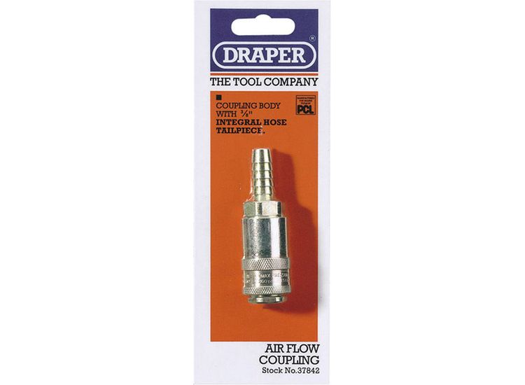 Draper 37842 3/8" Thread PCL Coupling with Tailpiece