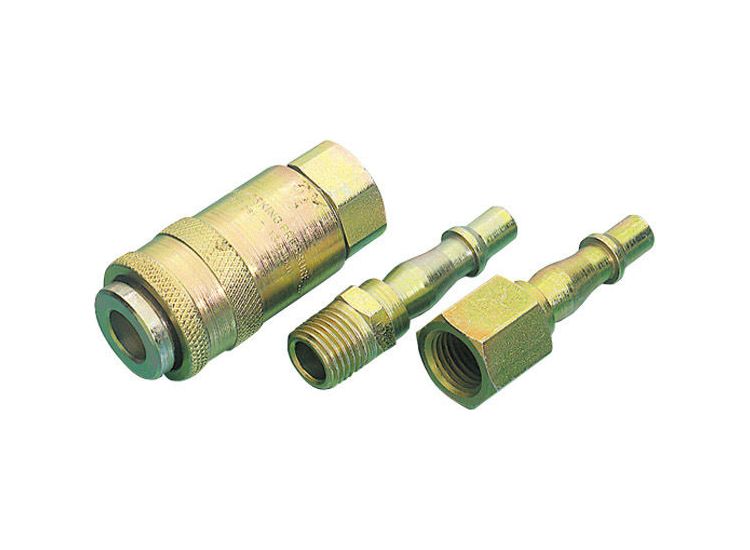 Draper 37844 Air Line Coupling Set 1/4 BSP (3 Piece)