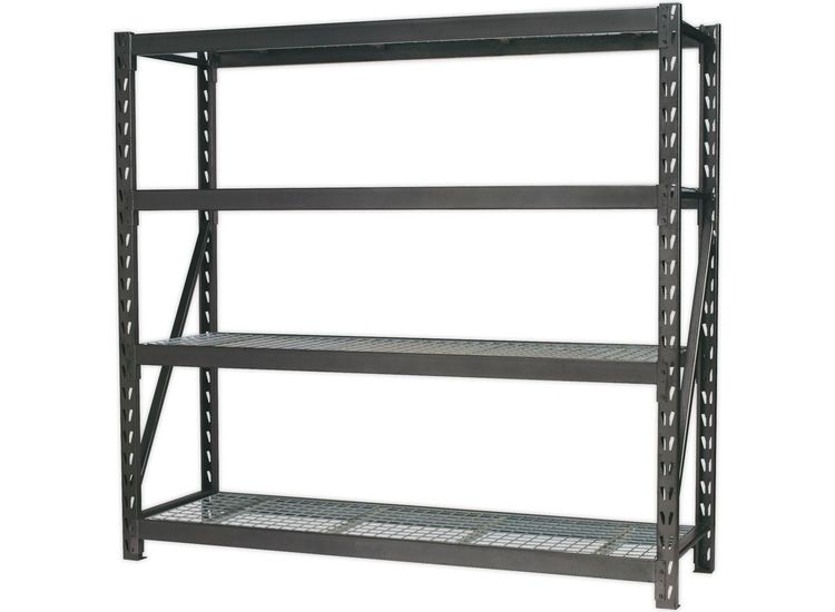 Sealey AP6572 Heavy-Duty Racking Unit with 4 Mesh Shelves 640kg Capacity Per Level 1956mm