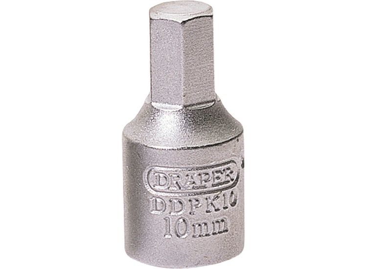 Draper 38328 10mm Hexagon 3/8 Sq. Dr. Drain Plug Key