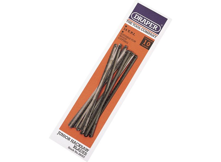 Draper 39007 10 x 14 tpi Wood Cutting Junior Hacksaw Blades