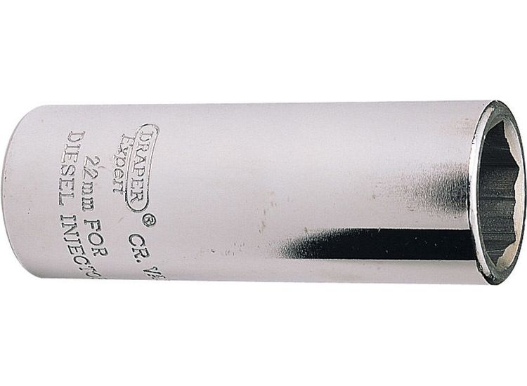 Draper 39046 22mm 1/2" Sq. Dr. Diesel Injector Socket