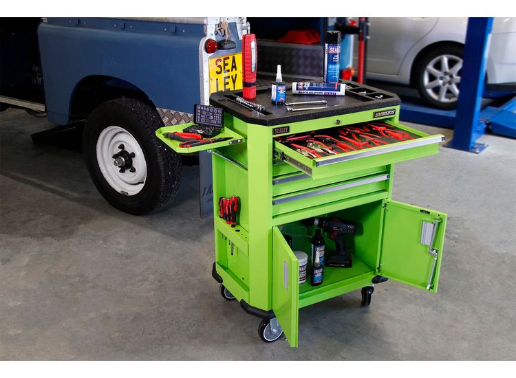 Sealey AP980MTHV Tool Trolley with 4 Drawers &amp; 2 Door Cupboard
