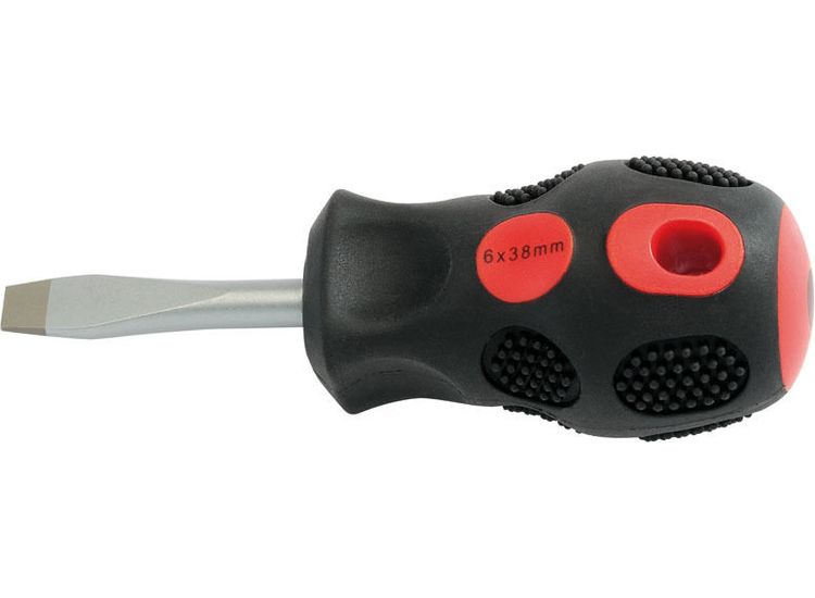 Draper 40012 6mm x 38mm Plain Slot Flared Tip Screwdriver (Sold Loose)