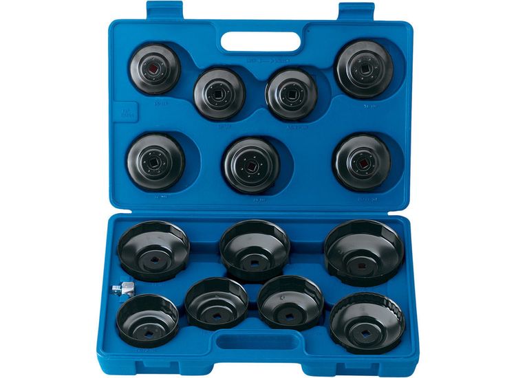 Draper 40105 3/8" Sq. Dr. Oil Filter Cup Socket Set (15 Piece)