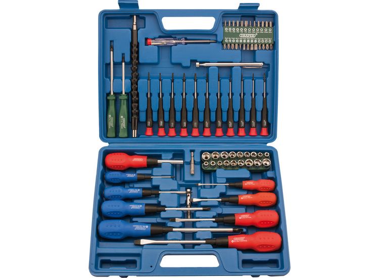 Draper 40850 Screwdriver, Socket and Bit Set (70 Piece)