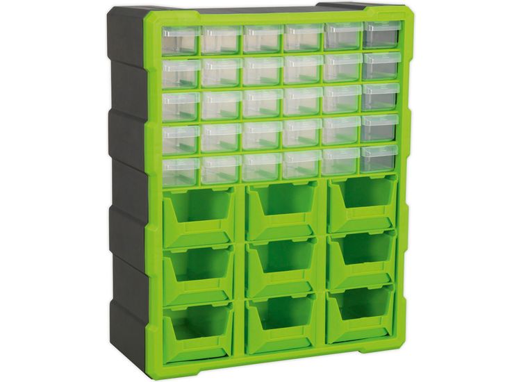 Sealey APDC39HV Cabinet Box 39 Drawer - Hi-Vis Green/Black
