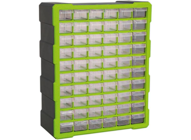 Sealey APDC60HV Cabinet Box 60 Drawer - Hi-Vis Green/Black